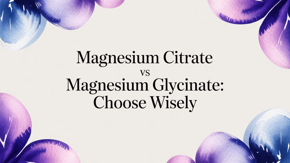 Magnesium Citrate vs Magnesium Glycinate: Choose Wisely